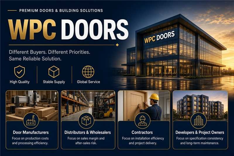 Pantalla de producto de puerta WPC