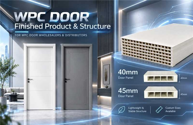 Hollow WPC door cross section