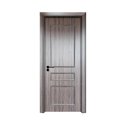 Wooden textured wpc interior bathroom door